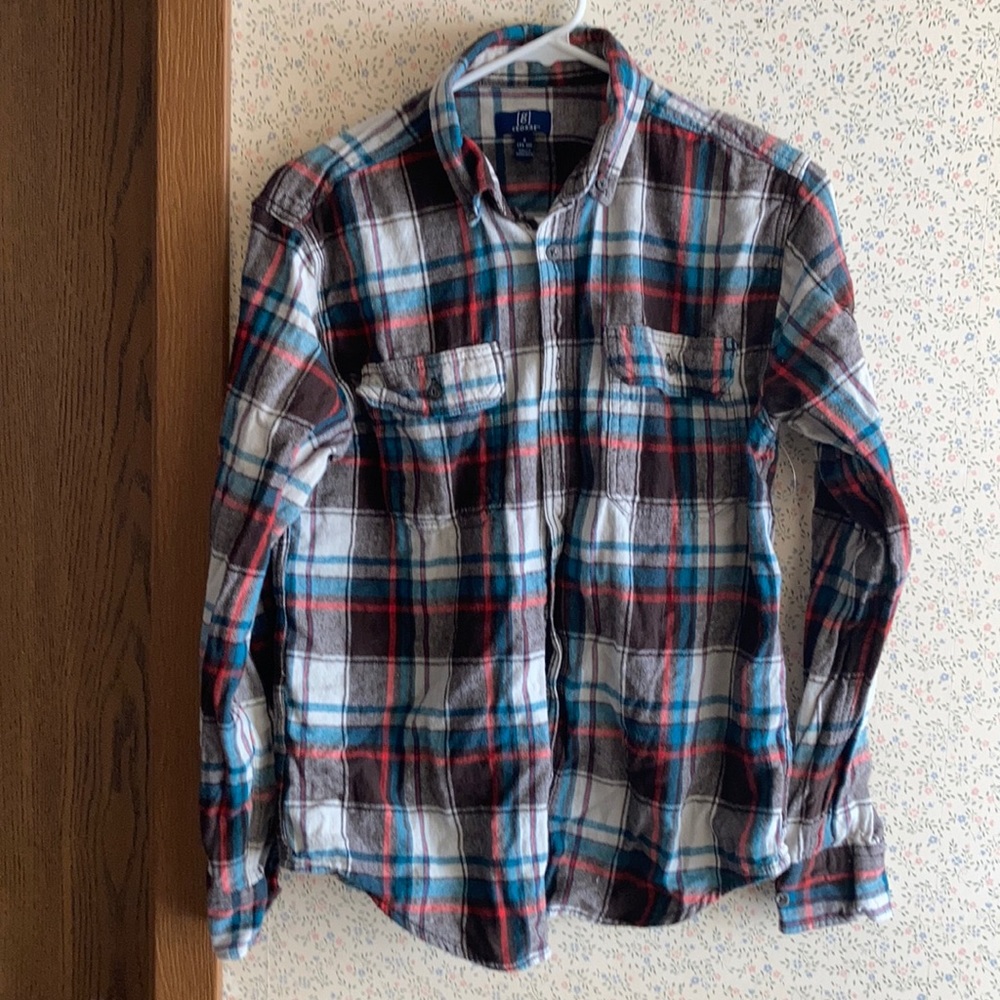 Long sleeve button down.